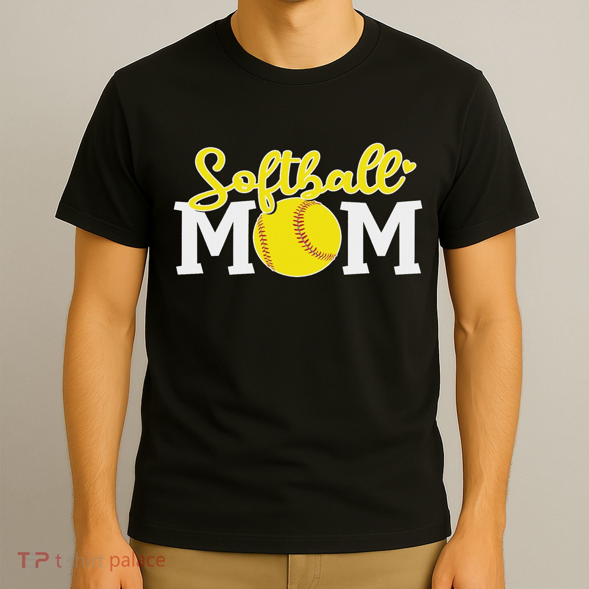 Softball Mom Cute For Mother Love Softball T-Shirt