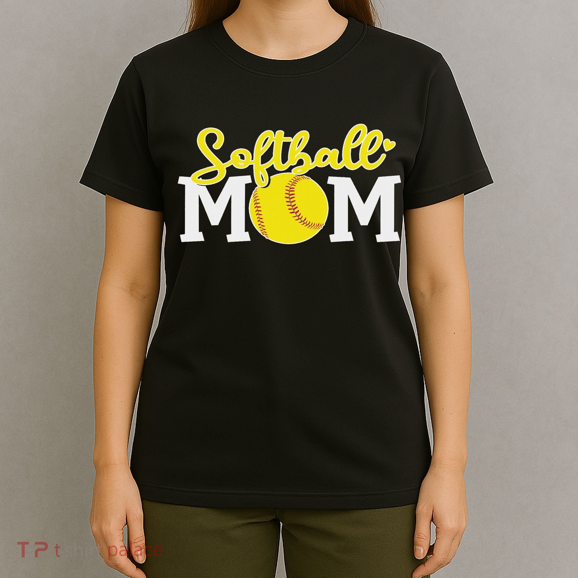 Softball Mom Cute For Mother Love Softball T-Shirt