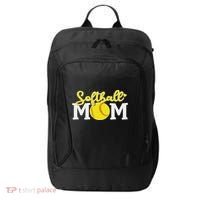 Softball Mom Cute For Mother Love Softball City Backpack thumb 0