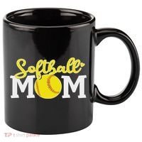 Softball Mom Cute For Mother Love Softball 11oz C Handle Ceramic Mug thumb 0