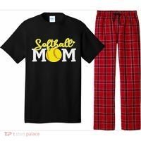 Softball Mom Cute For Mother Love Softball Pajama Set thumb 0