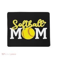 Softball Mom Cute For Mother Love Softball Mousepad thumb 0