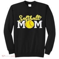 Softball Mom Cute For Mother Love Softball Tall Sweatshirt thumb 0