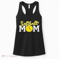 Softball Mom Cute For Mother Love Softball Women's Tank Top thumb 0