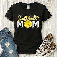 Softball Mom Cute For Mother Love Softball Women's T-Shirt thumb 3