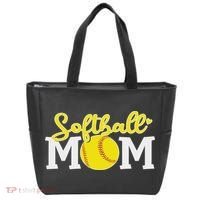Softball Mom Cute For Mother Love Softball Tote Bag thumb 0