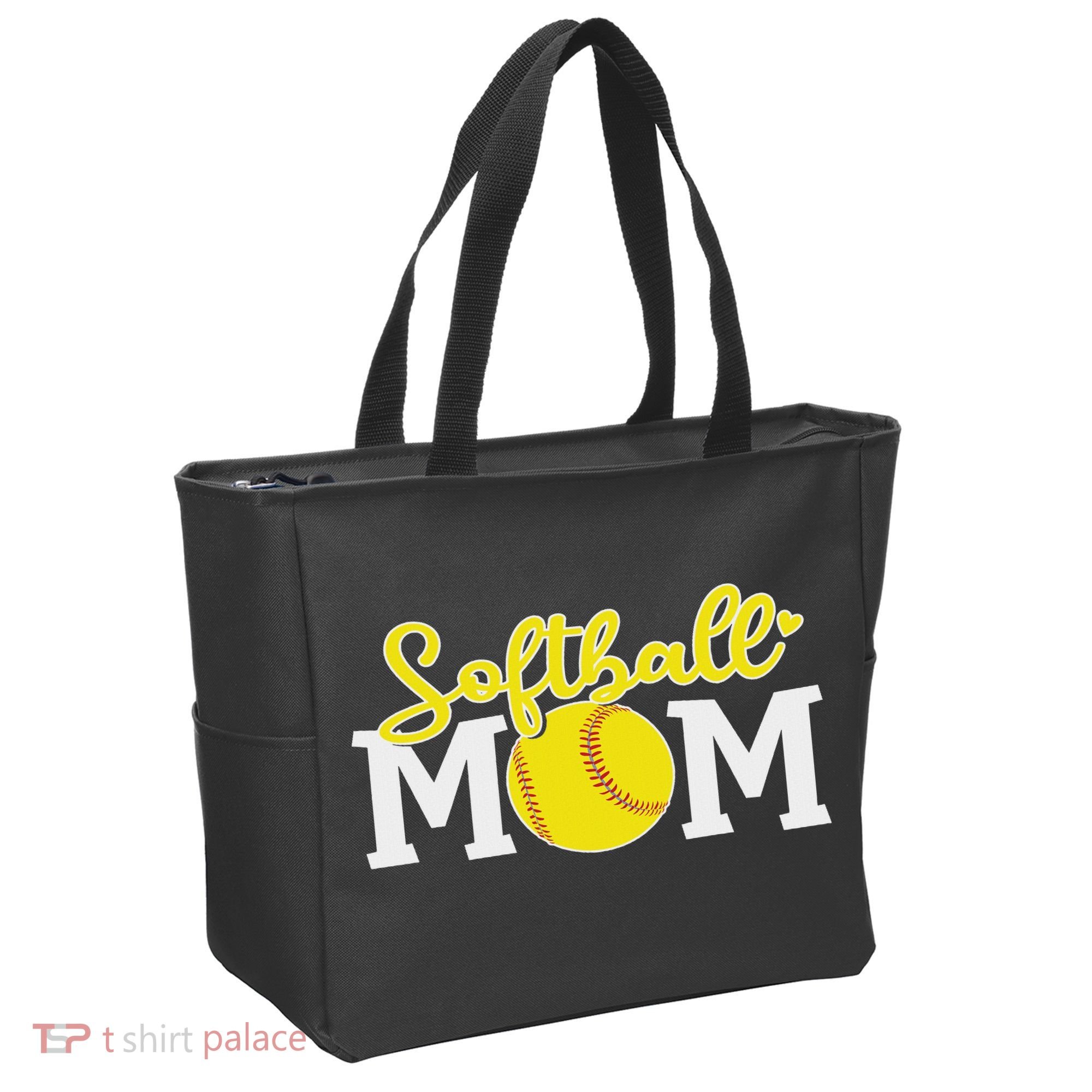 Softball Mom Cute For Mother Love Softball Tote Bag