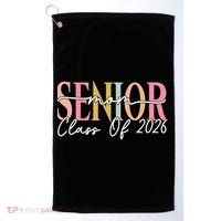 Senior Mom Class Of 2026 Golf Towel thumb 0