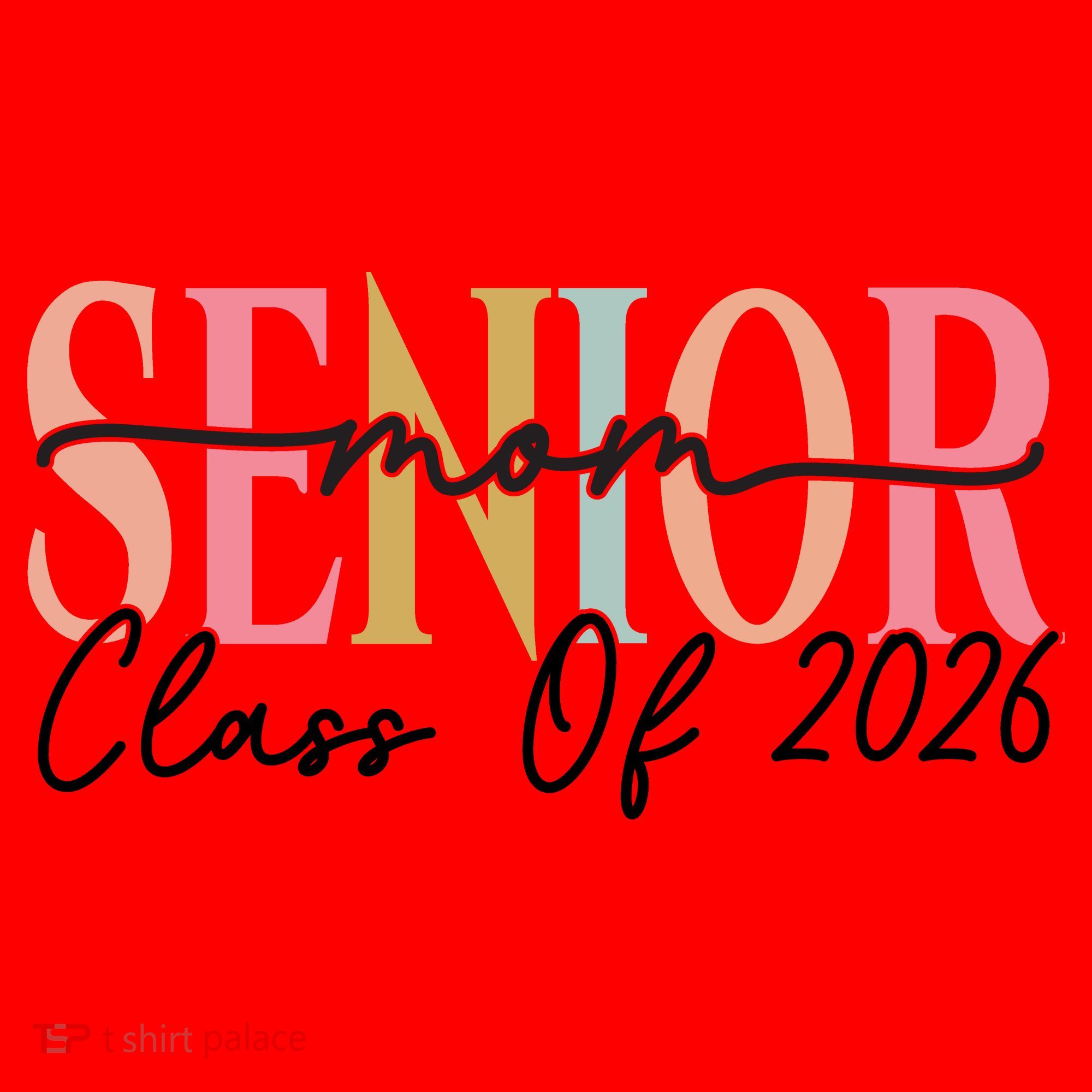 Senior Mom Class Of 2026 Santa Hat