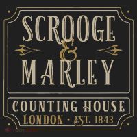 Scrooge & Marley Counting House London Established 1843 Golf Towel thumb 3