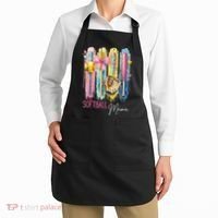 Softball Mom Coquette Brushstroke Mothers Day Gift Apron thumb 2