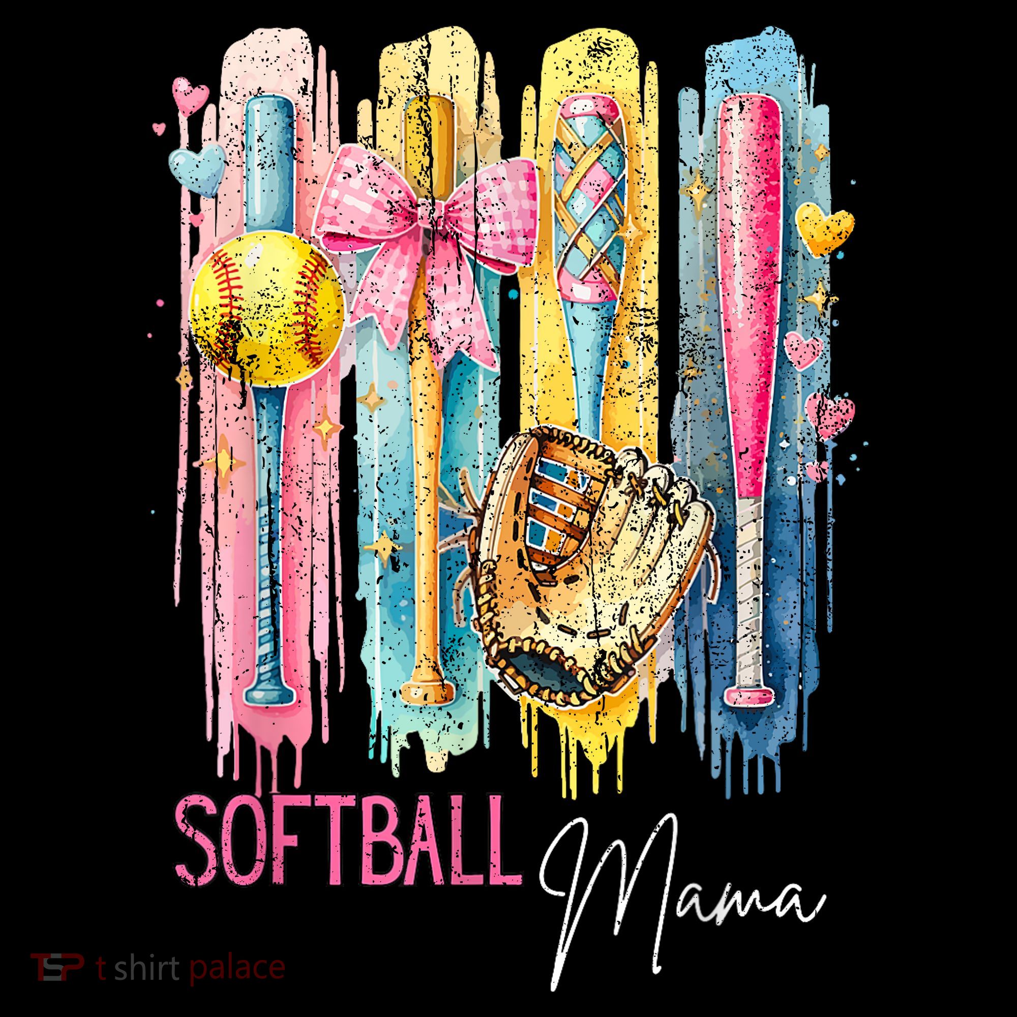 Softball Mom Coquette Brushstroke Mothers Day Gift Coffee Mug