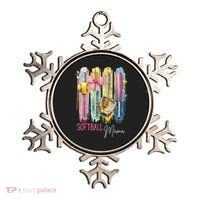 Softball Mom Coquette Brushstroke Mothers Day Gift Ornament thumb 0