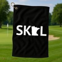 Skol Minnesota Cool Gift Let's Go Mn Hooded Great Gift Golf Towel thumb 1