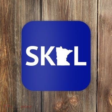 Skol Minnesota Cool Gift Let's Go Mn Hooded Great Gift Coaster