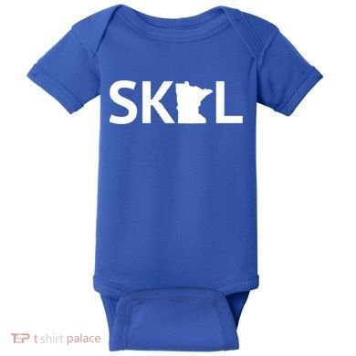 Skol Minnesota Cool Gift Let's Go Mn Hooded Great Gift Baby Bodysuit