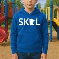 Skol Minnesota Cool Gift Let's Go Mn Hooded Great Gift Kids Hoodie thumb 2