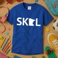 Skol Minnesota Cool Gift Let's Go Mn Hooded Great Gift Kids T-Shirt thumb 3