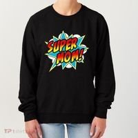 Super Mom Comic Book Superhero Mother's Day Women's Sweatshirt thumb 0