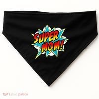 Super Mom Comic Book Superhero Mother's Day USA-Made Doggie Bandana thumb 0