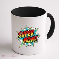 Super Mom Comic Book Superhero Mother's Day Coffee Mug thumb 1