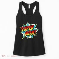 Super Mom Comic Book Superhero Mother's Day Women's Tank Top thumb 0