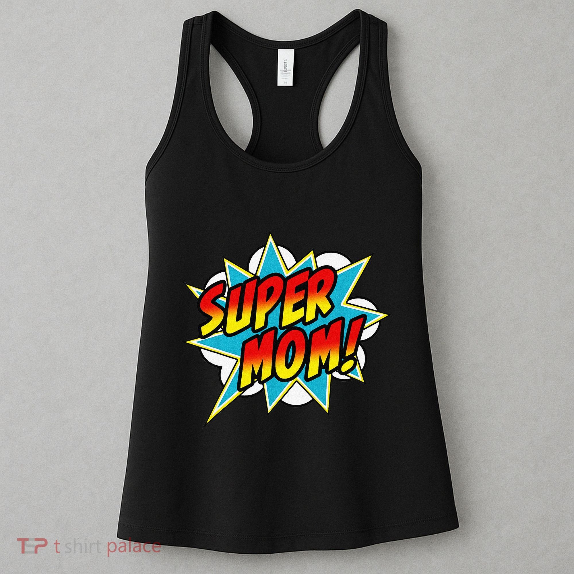Super Mom Comic Book Superhero Mother's Day Women's Tank Top