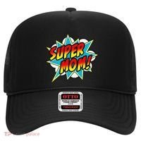 Super Mom Comic Book Superhero Mother's Day Hat thumb 0