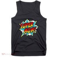 Super Mom Comic Book Superhero Mother's Day Tank Top thumb 0