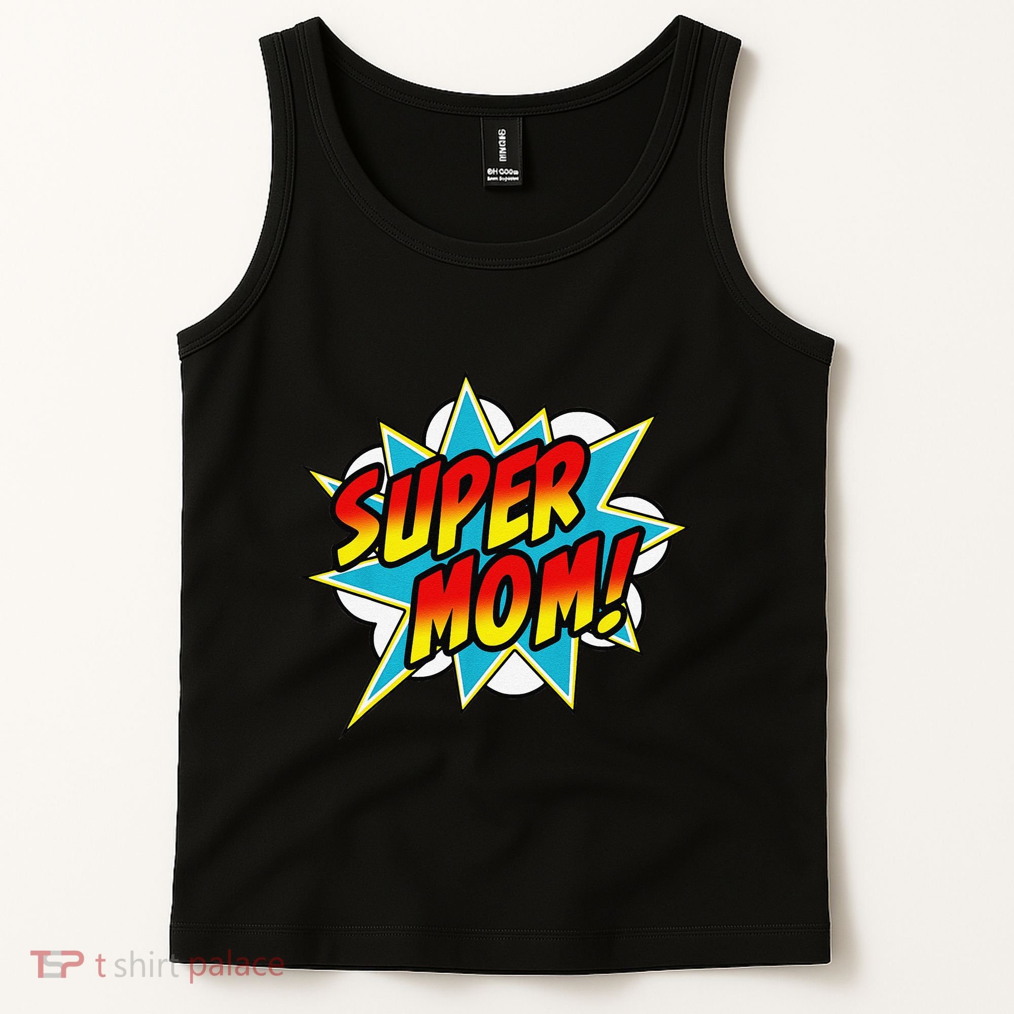 Super Mom Comic Book Superhero Mother's Day Tank Top