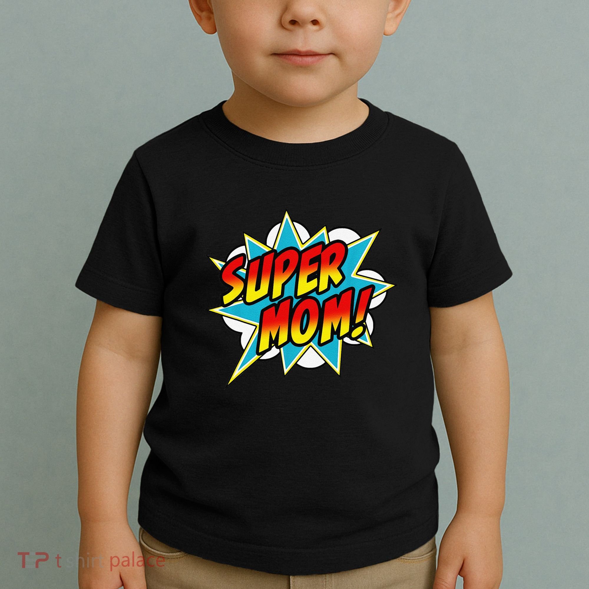 Super Mom Comic Book Superhero Mother's Day Toddler T-Shirt