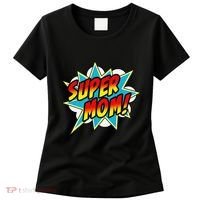 Super Mom Comic Book Superhero Mother's Day Women's T-Shirt thumb 0