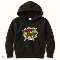 Super Mom Comic Book Superhero Mother's Day Kids Hoodie thumb 0