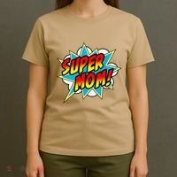 Super Mom Comic Book Superhero Mother's Day T-Shirt thumb 4