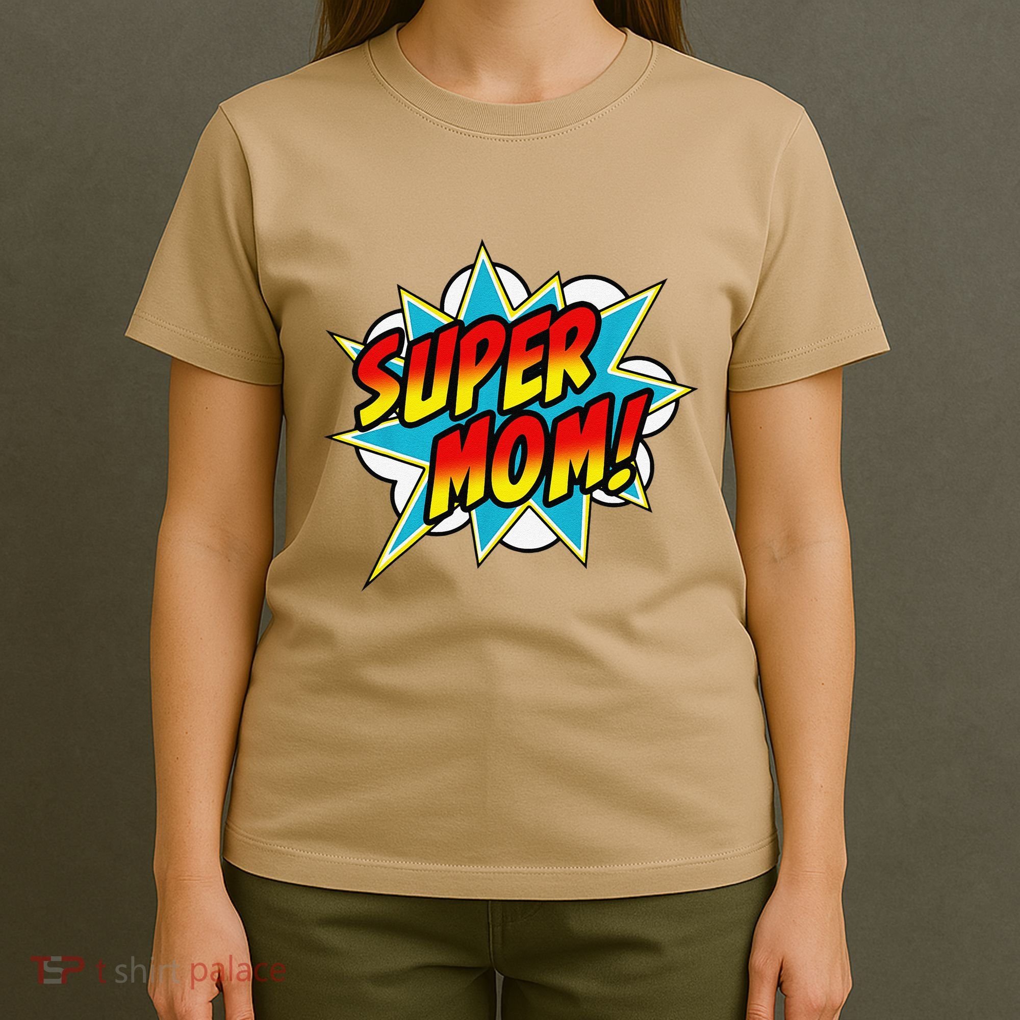Super Mom Comic Book Superhero Mother's Day T-Shirt