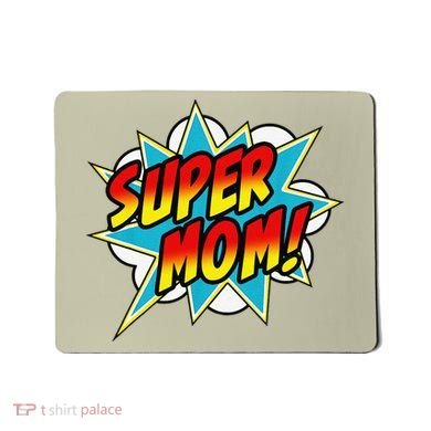 Super Mom Comic Book Superhero Mother's Day Mousepad