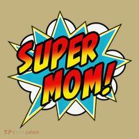 Super Mom Comic Book Superhero Mother's Day Mousepad thumb 1