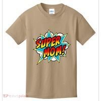 Super Mom Comic Book Superhero Mother's Day Kids T-Shirt thumb 0
