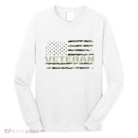 Soldier Military Camo Veteran American Flag Long Sleeve Shirt thumb 0