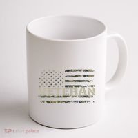 Soldier Military Camo Veteran American Flag Coffee Mug thumb 1