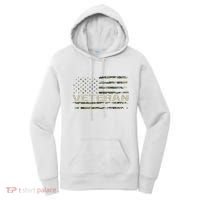 Soldier Military Camo Veteran American Flag Women's Hoodie thumb 0
