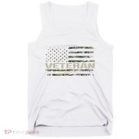 Soldier Military Camo Veteran American Flag Tank Top thumb 0