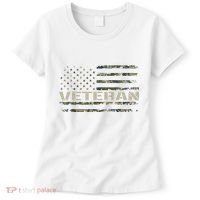 Soldier Military Camo Veteran American Flag Women's T-Shirt thumb 0