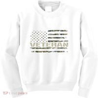 Soldier Military Camo Veteran American Flag Kids Sweatshirt thumb 0