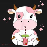 Strawberry Milk Cute Kawaii Aesthetic Pink Cow Print Women's Tank Top thumb 5