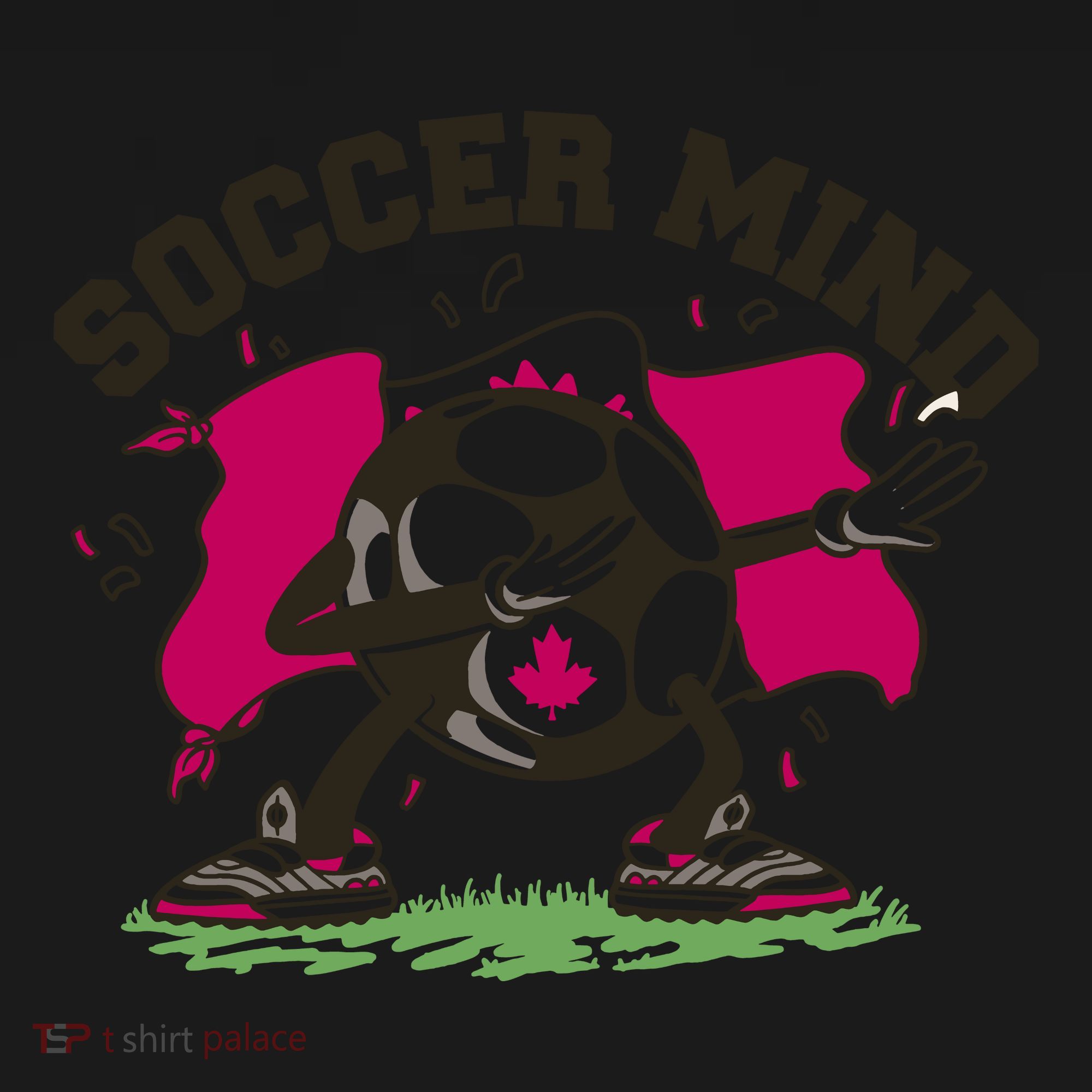 Soccer Mind Canadian Flag Sport Coaster