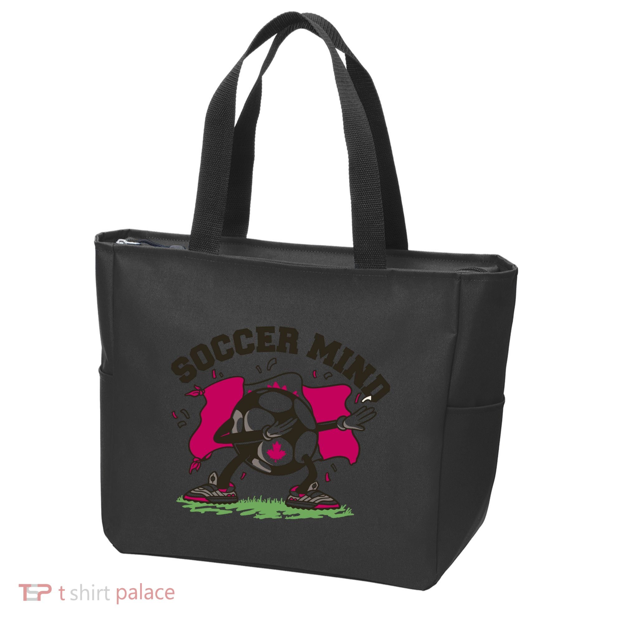 Soccer Mind Canadian Flag Sport Tote Bag