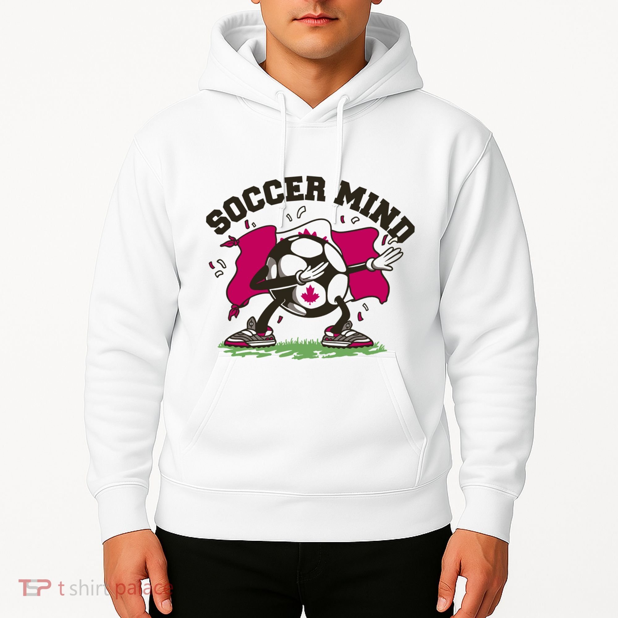 Soccer Mind Canadian Flag Sport Hoodie