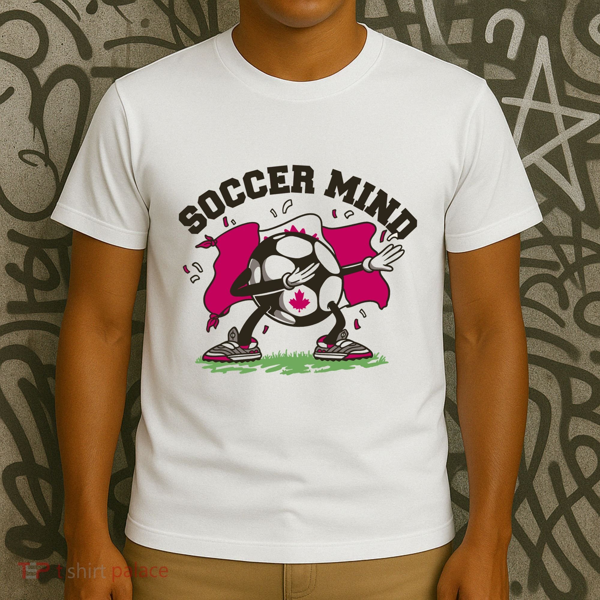 Soccer Mind Canadian Flag Sport T-Shirt