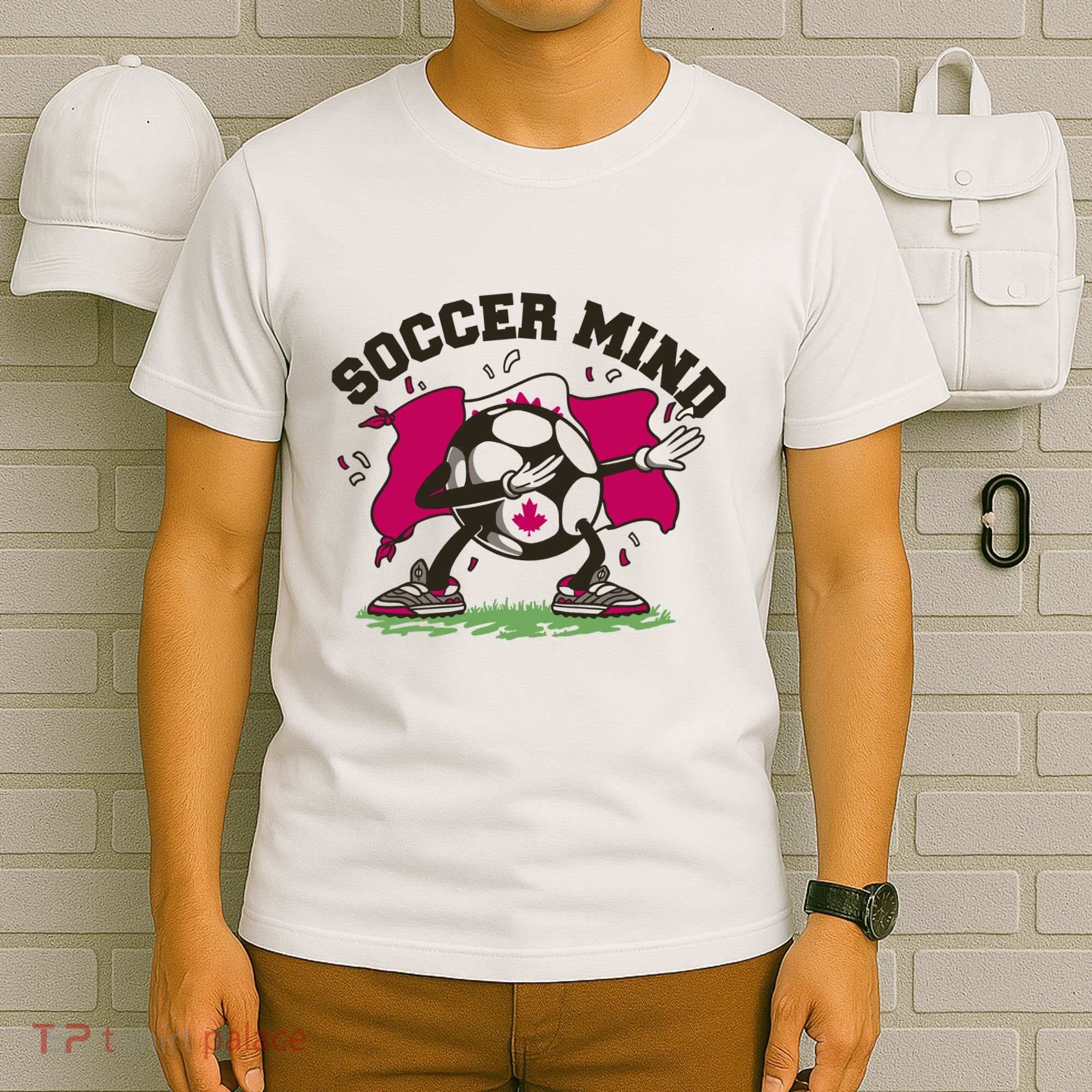 Soccer Mind Canadian Flag Sport T-Shirt